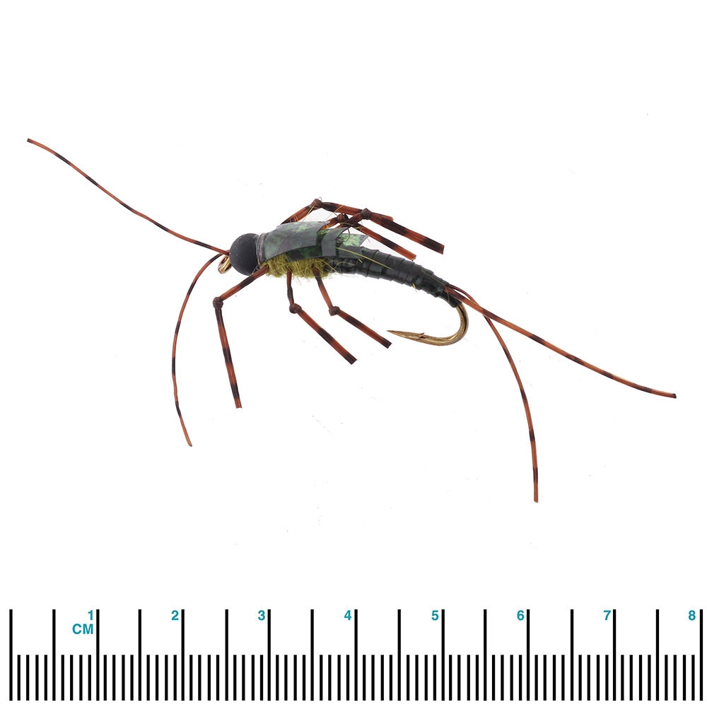 Manic Tackle Project Tom's Seismic Stone Fly Nymph Green #6 8cm