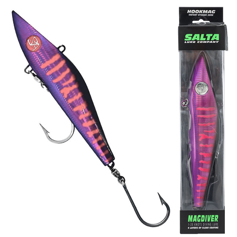 Salta MagDiver All-Speed Tuna Trolling Lure 10in Purple Marlin