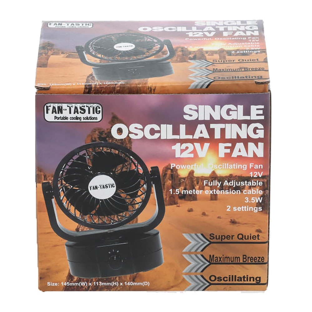 Compact Oscillating Fan 12V