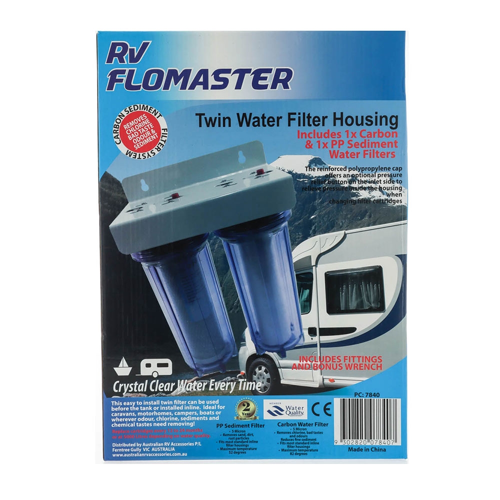 RV Flomaster Twin Water Filter