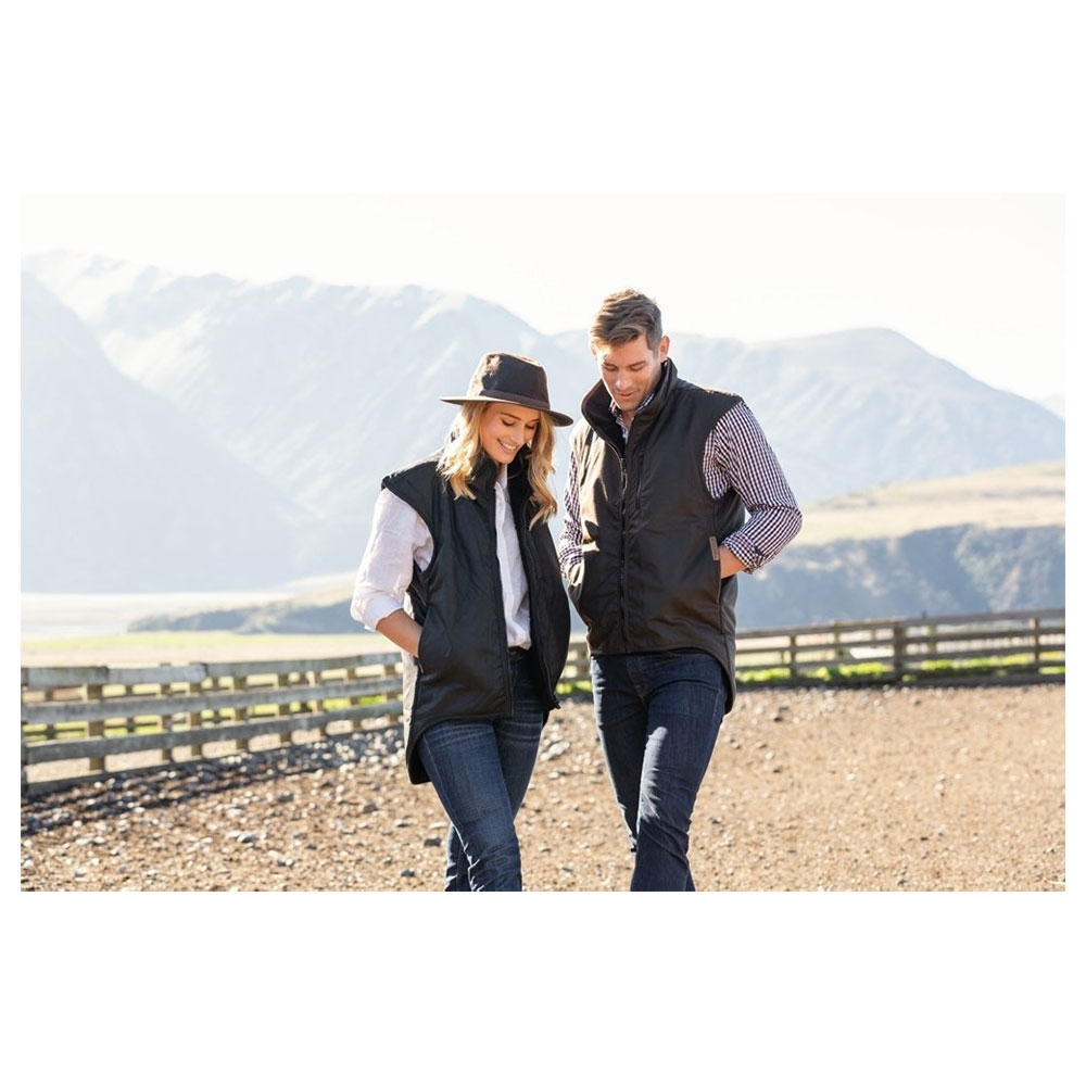 Styx Mill Classic Oilskin Fur Lined Vest