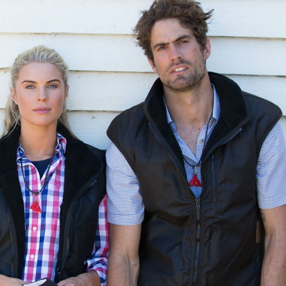 Styx Mill Classic Oilskin Fur Lined Vest