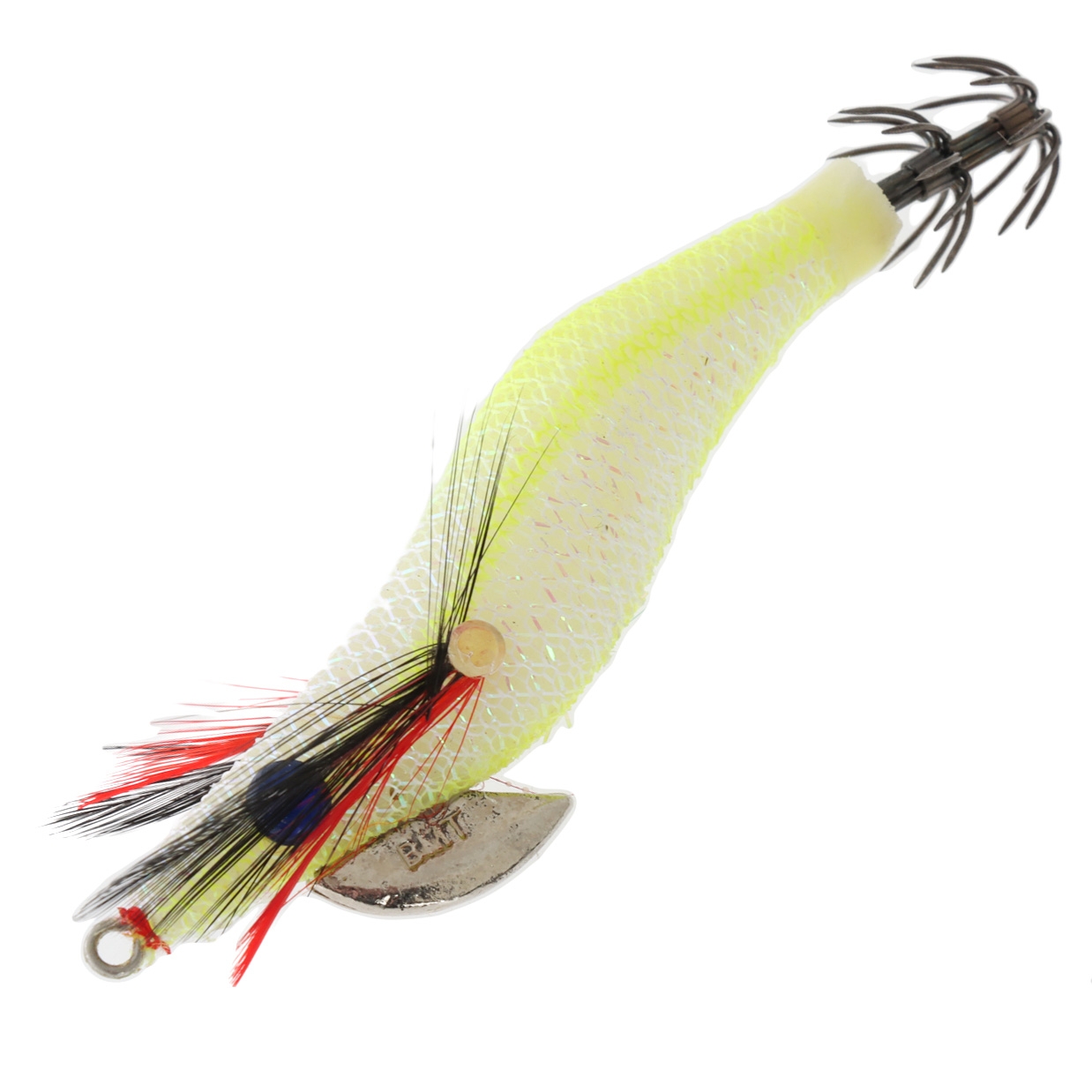 Black Magic Squid Snatcher Squid Jig Lumo Size 2 White Glow