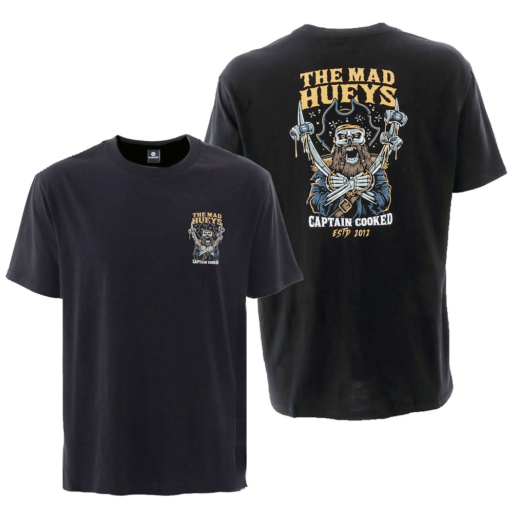 The Mad Hueys Captain Cooked T-Shirt Black M