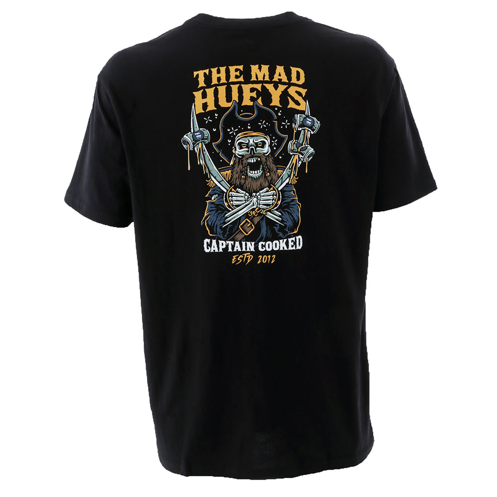 The Mad Hueys Captain Cooked T-Shirt Black M