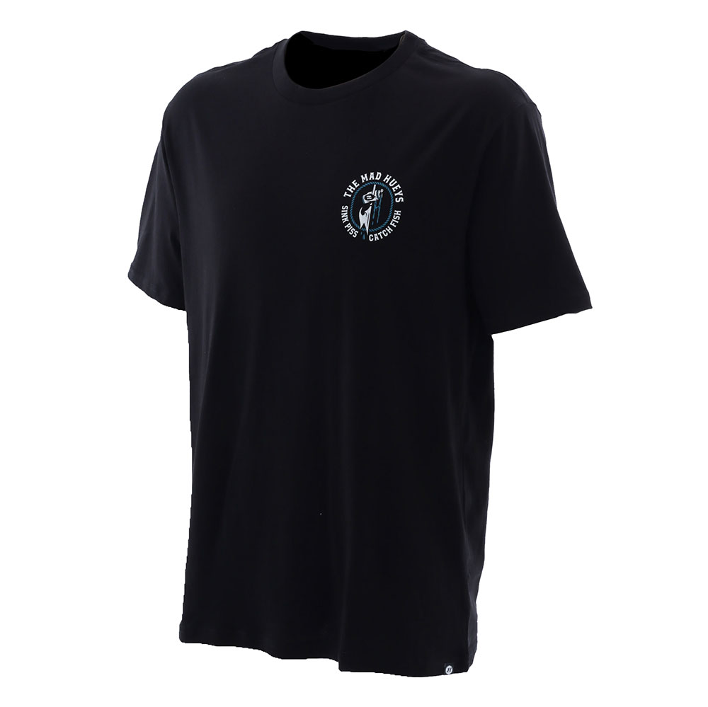 The Mad Hueys Skewered Shark T-Shirt Black Medium