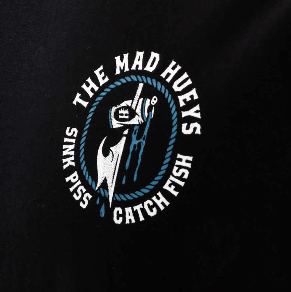 The Mad Hueys Skewered Shark T-Shirt Black Medium
