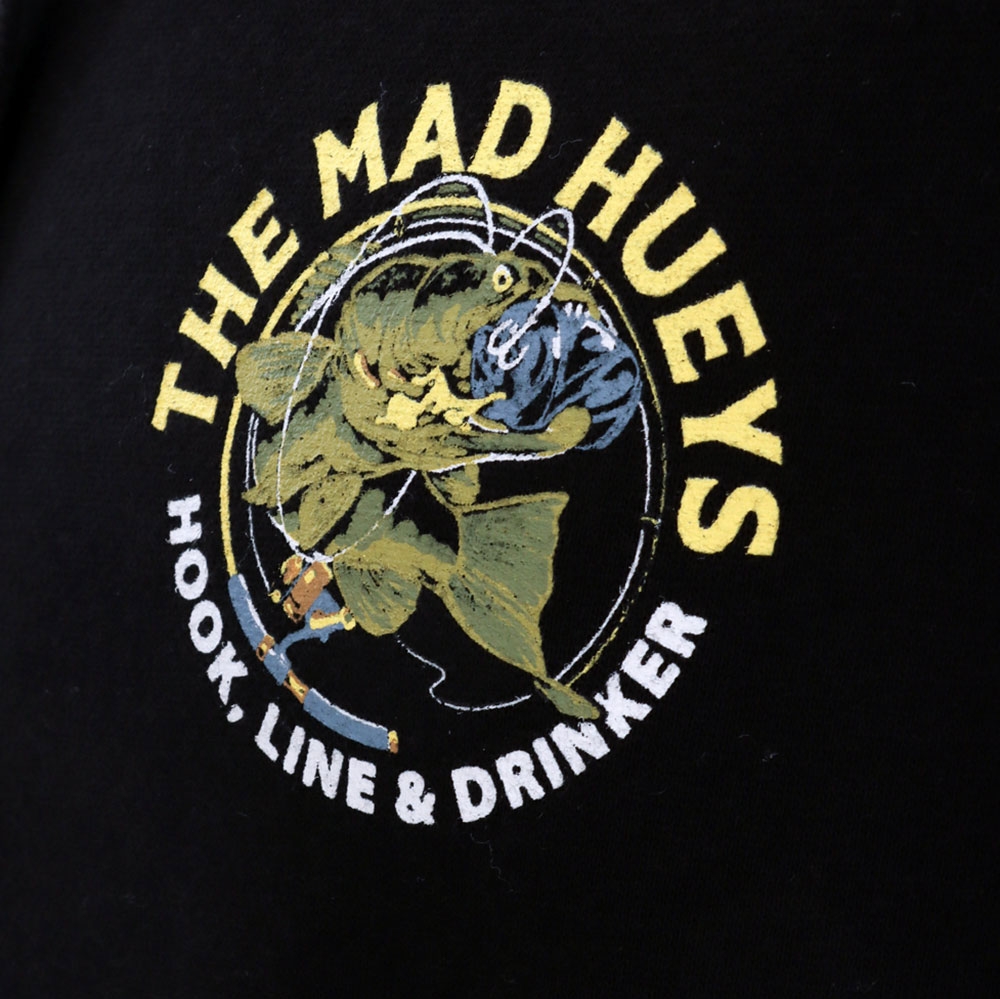 The Mad Hueys Hook Line and Drinker Pullover Fleece Hoodie
