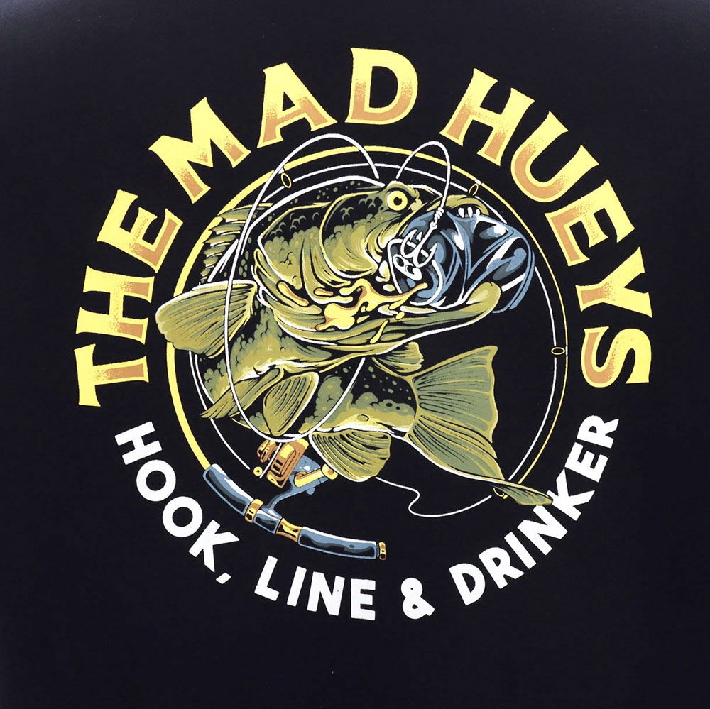 The Mad Hueys Hook Line and Drinker Pullover Fleece Hoodie