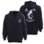 The Mad Hueys Skewered Shark Pullover Fleece Hoodie Black S