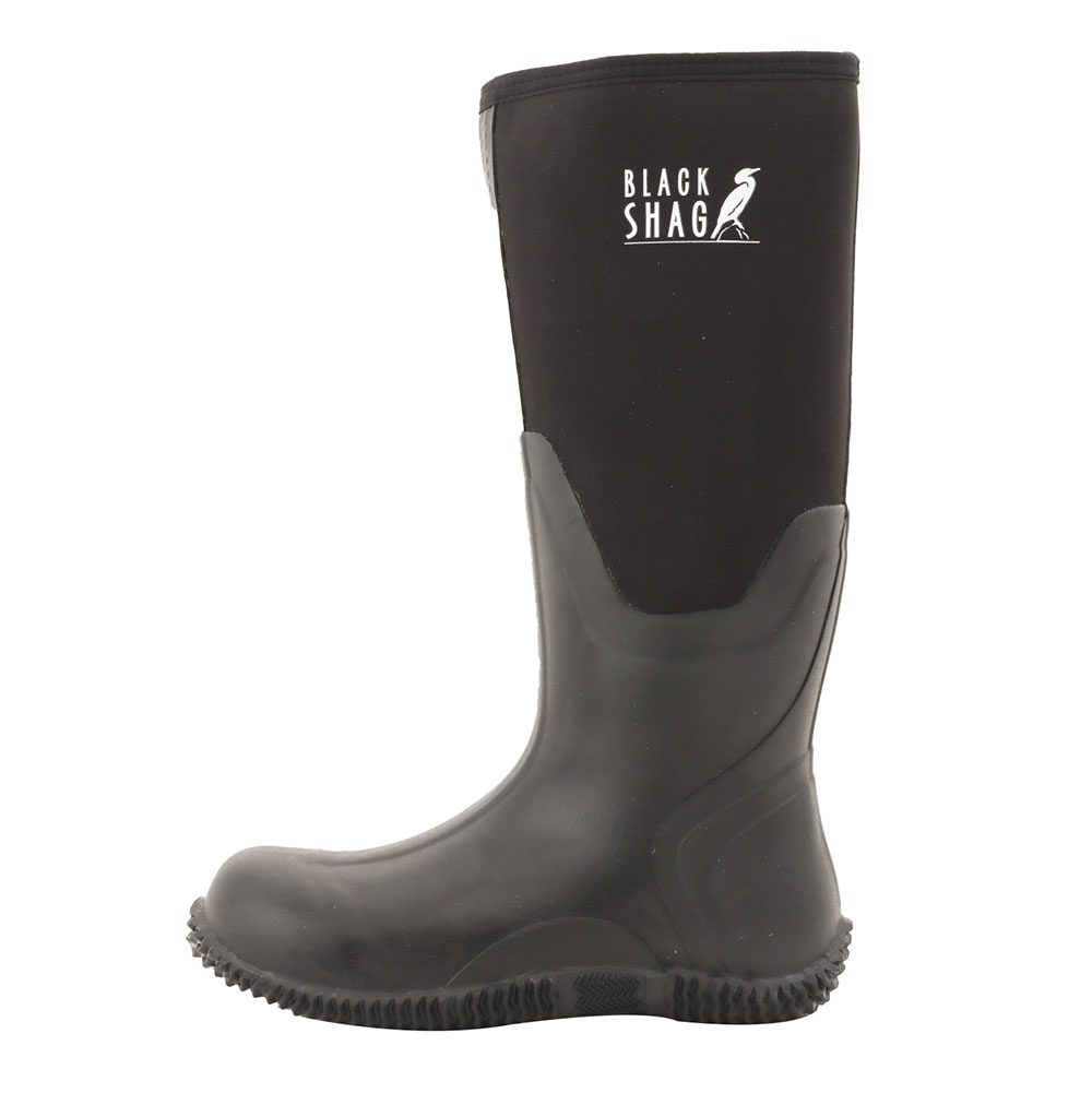 Black Shag Neoprene Gumboots 4.5mm Black US11 / EU44 - Returned Unit