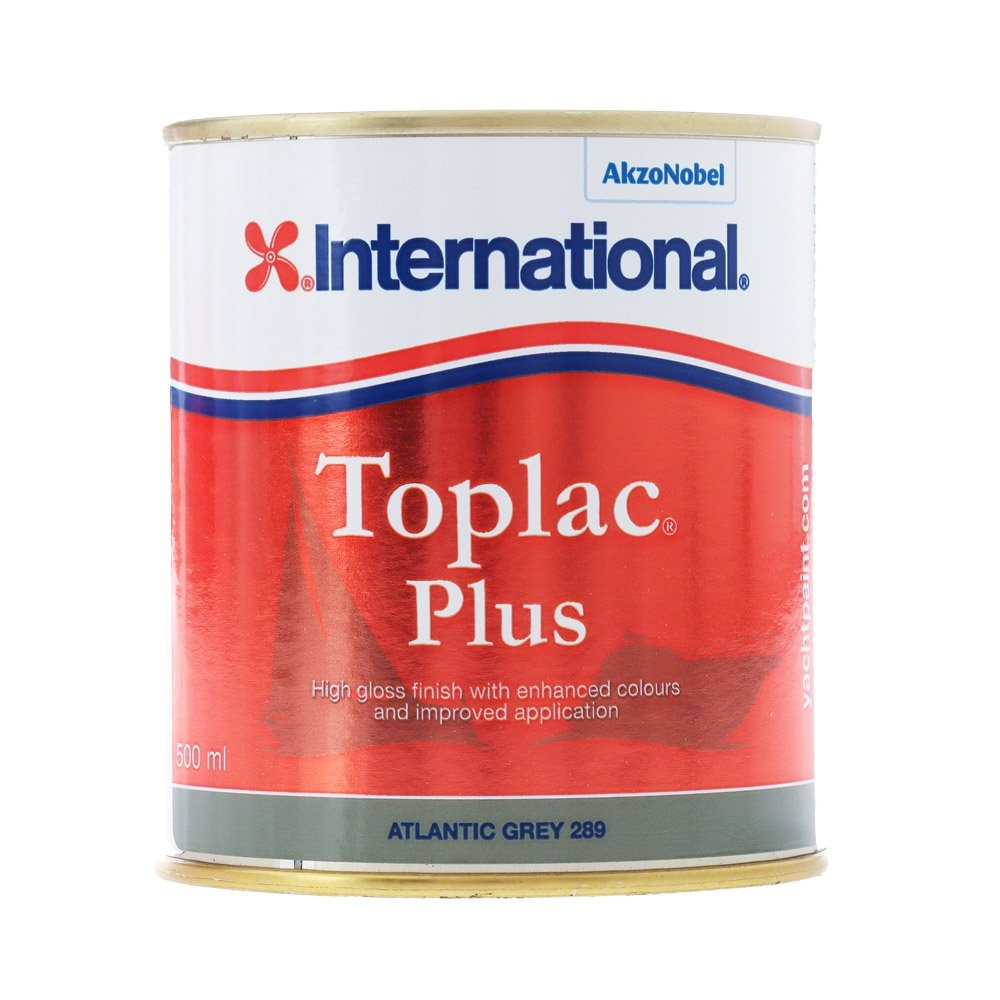 International Toplac Plus Top Coat 500ml Atlantic Grey