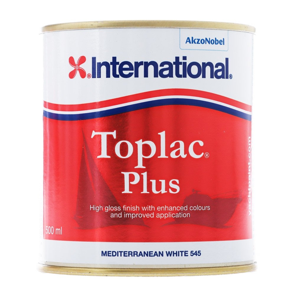 International Toplac Plus Top Coat 500ml Mediterranean White
