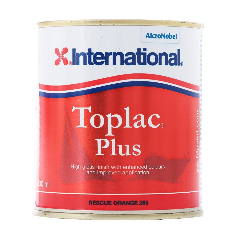 International Toplac Plus Top Coat 500ml Rescue Orange