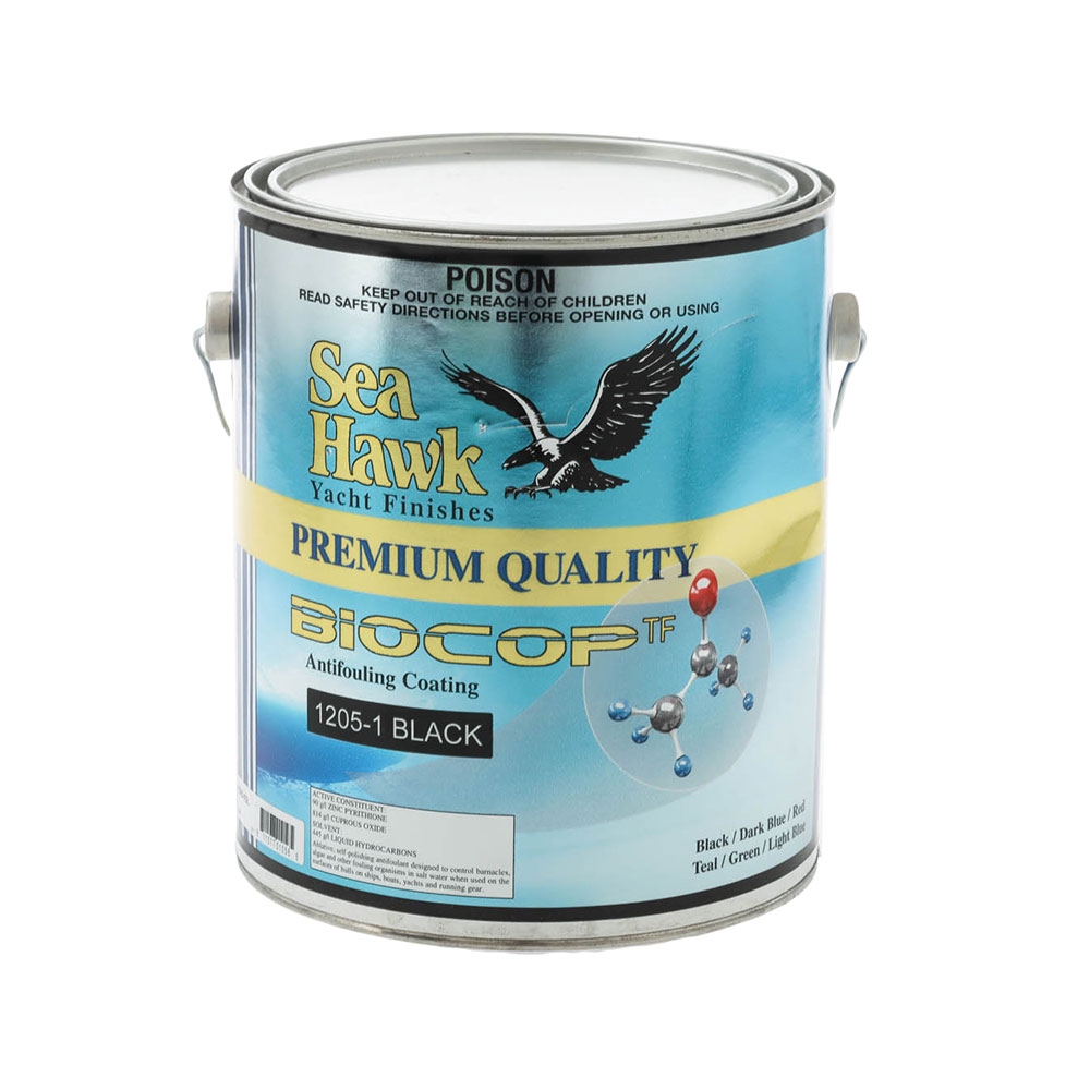 Sea Hawk Biocop TF Antifouling Paint Black 1 Gallon