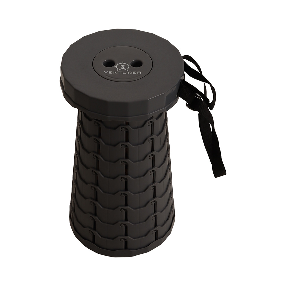 Venturer Portable Collapsible Camping Stool Grey