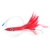 H2O Pro Ahi Feather Skippy Lure 120mm Rigged Red/White