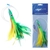 H2O Pro Ahi Feather Skippy Lure 120mm Rigged Green/Yellow/Orange