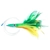 H2O Pro Ahi Feather Skippy Lure 120mm Rigged Green/Yellow/Orange