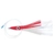 H2O Pro Ahi Grass Skirt Tuna Lure Rigged Red/White