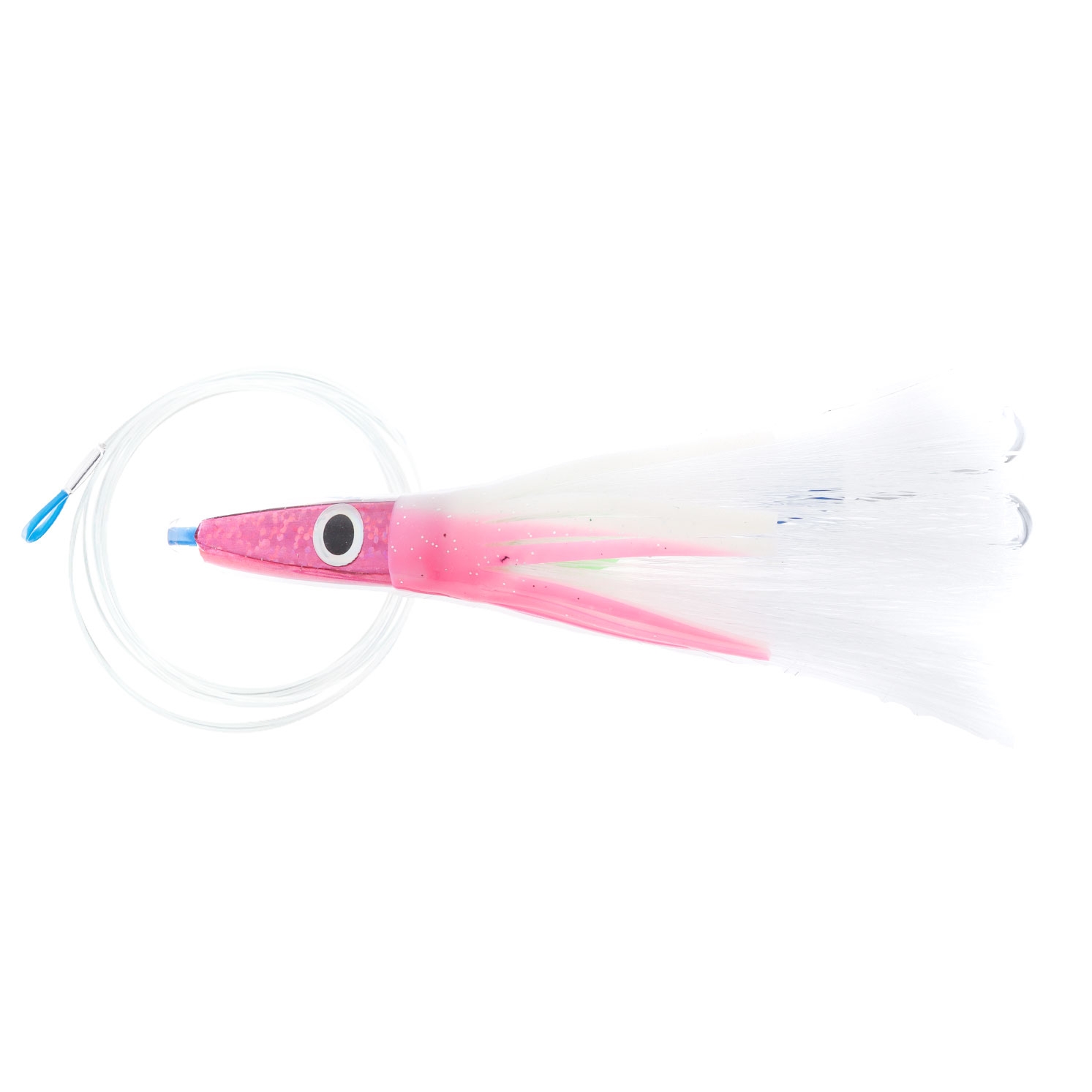 H2O Pro Ahi Grass Skirt Tuna Lure Rigged Pink/White