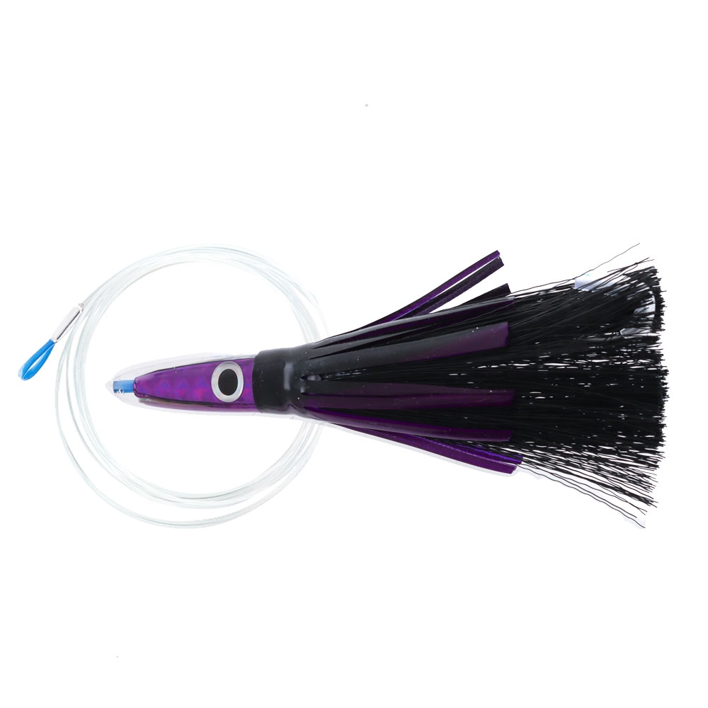 H2O Pro Ahi Grass Skirt Tuna Lure Rigged Purple/Black