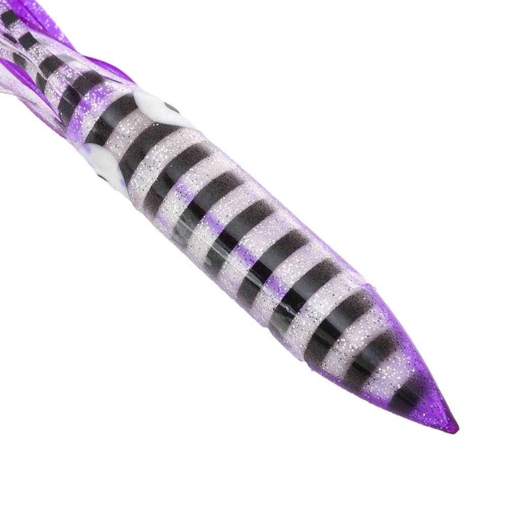 H2O Pro Bulb Squid Teaser 9in Purple/Silver Stripe