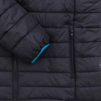Black Shag Padded Puffer Jacket Thumbnail Black Shag Padded Puffer Jacket