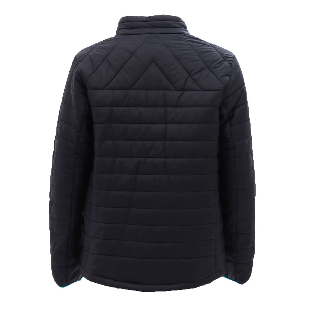 Black Shag Padded Puffer Jacket