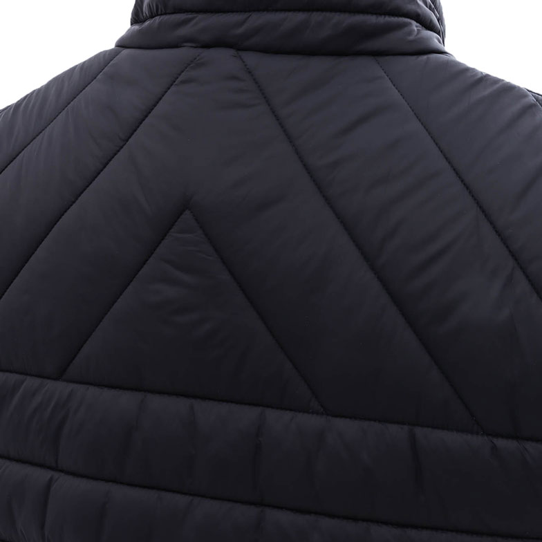 Black Shag Padded Puffer Vest