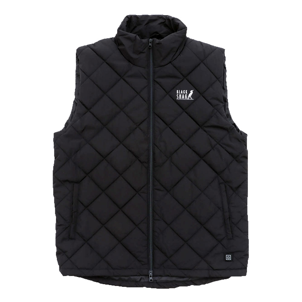Black Shag Heated Puffer Vest