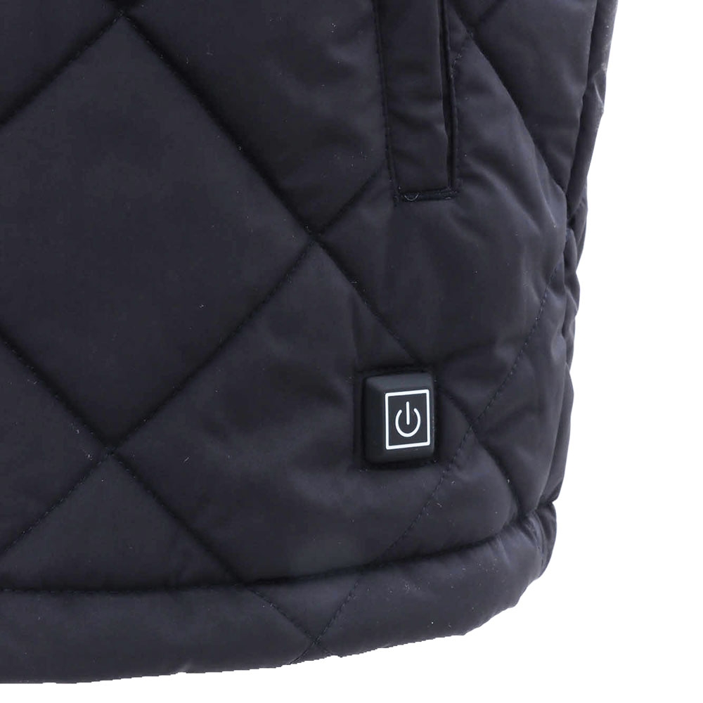 Black Shag Heated Puffer Vest
