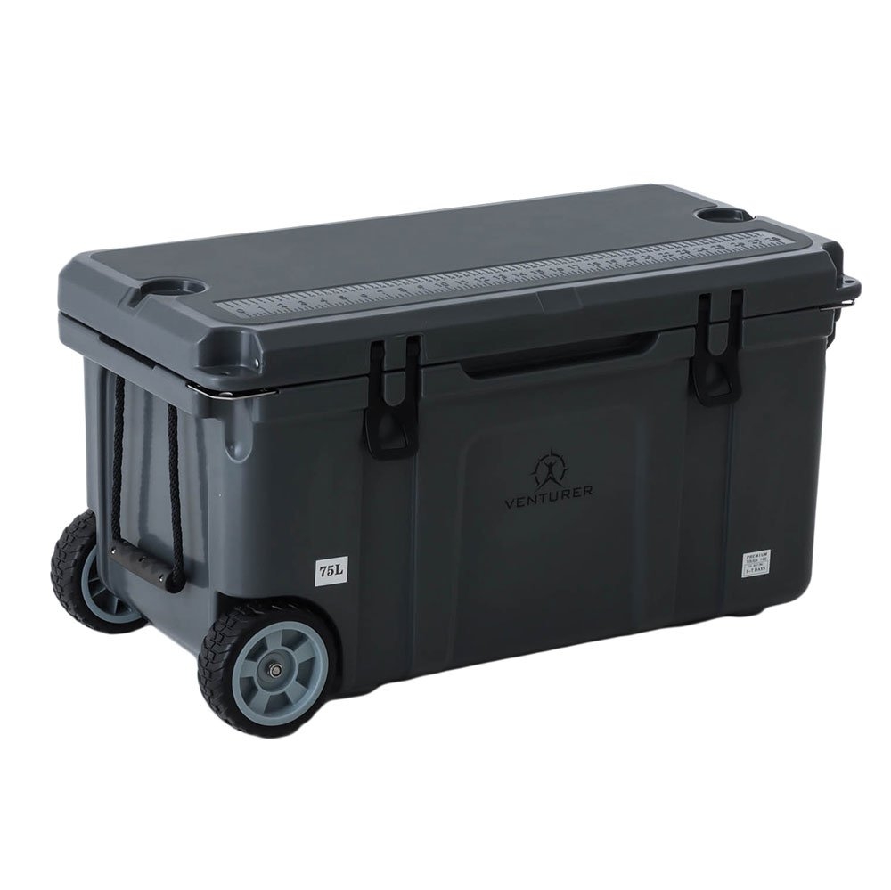 Venturer Tough Ice Premium Wheeled Chilly Bin Cooler 75L Graphite