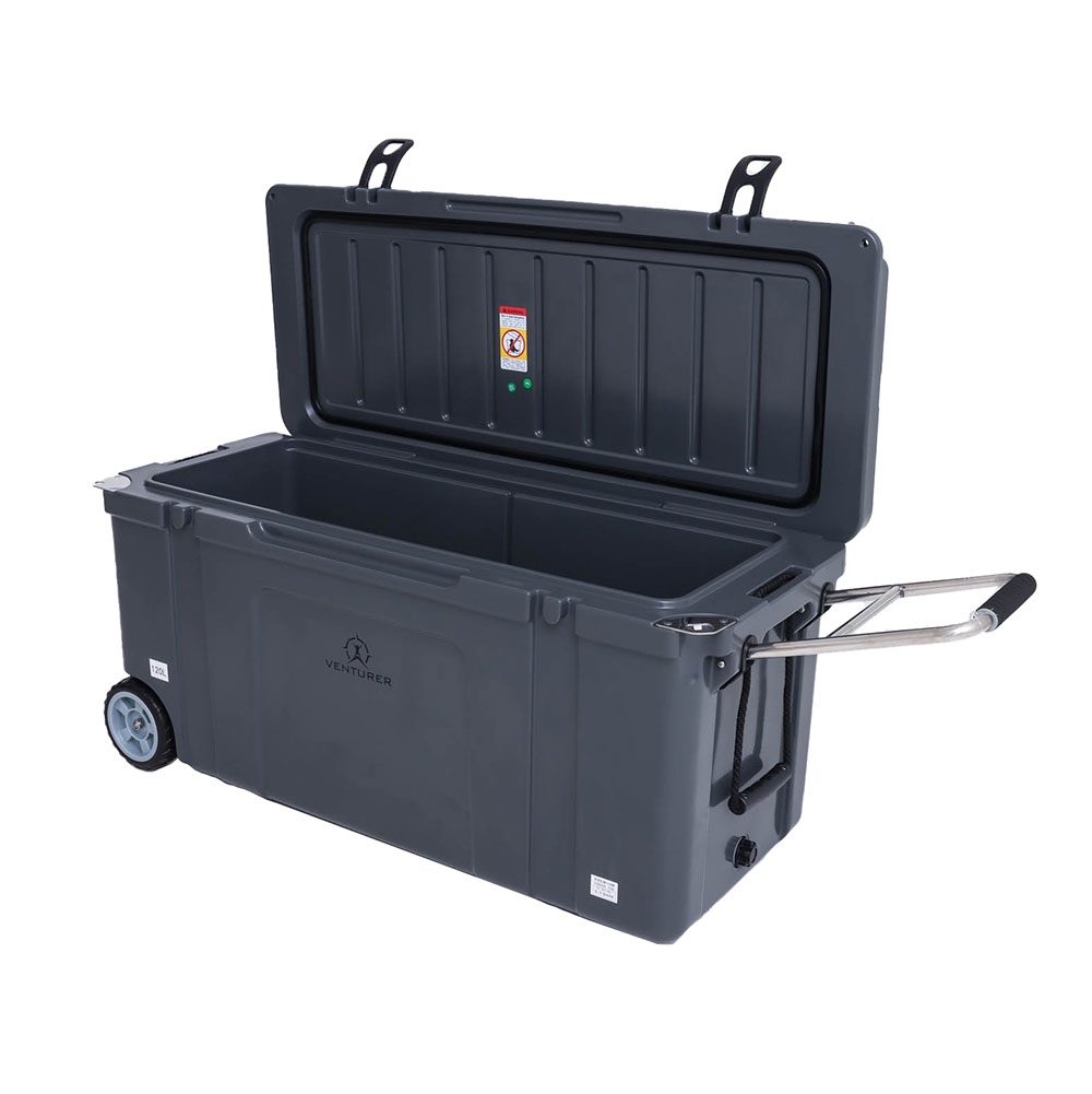 Venturer Tough Ice Premium Wheeled Chilly Bin Cooler 120L Graphite