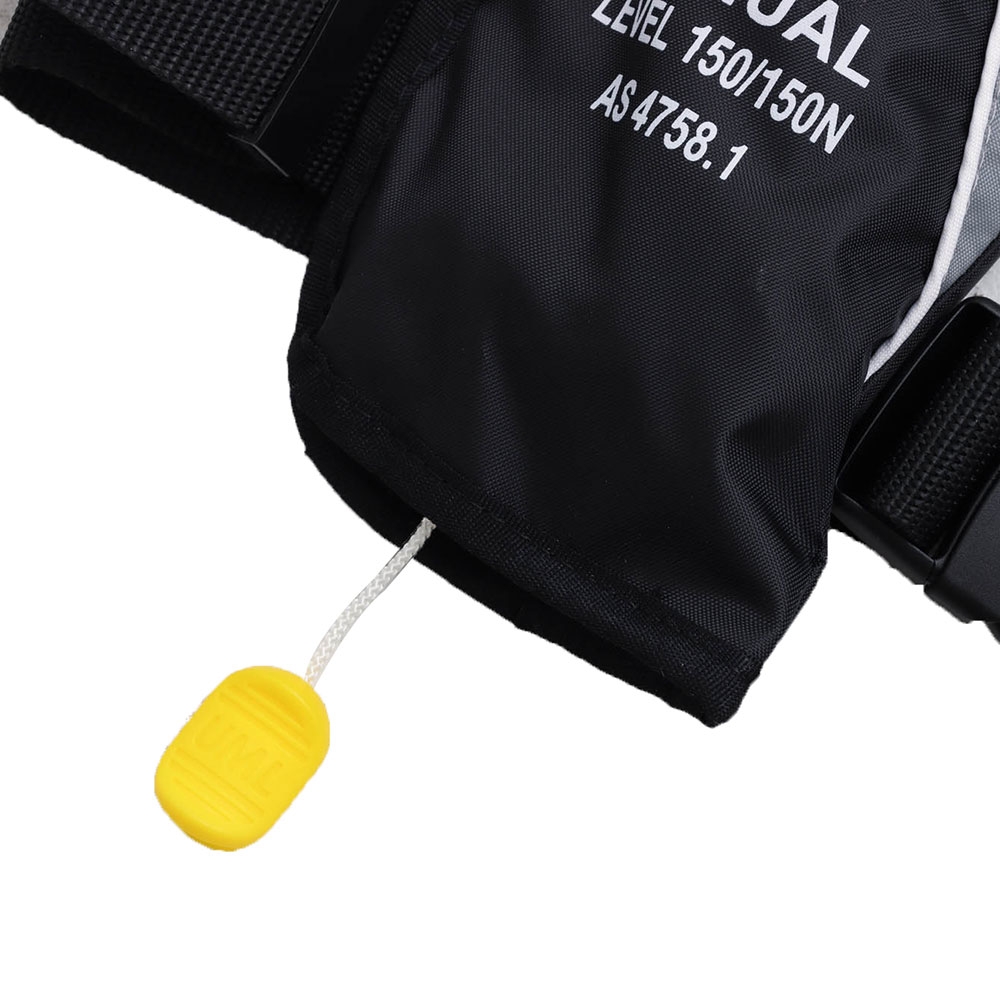 Marlin Explorer Level 150 Manual Inflatable PFD Life Jacket Adult Black