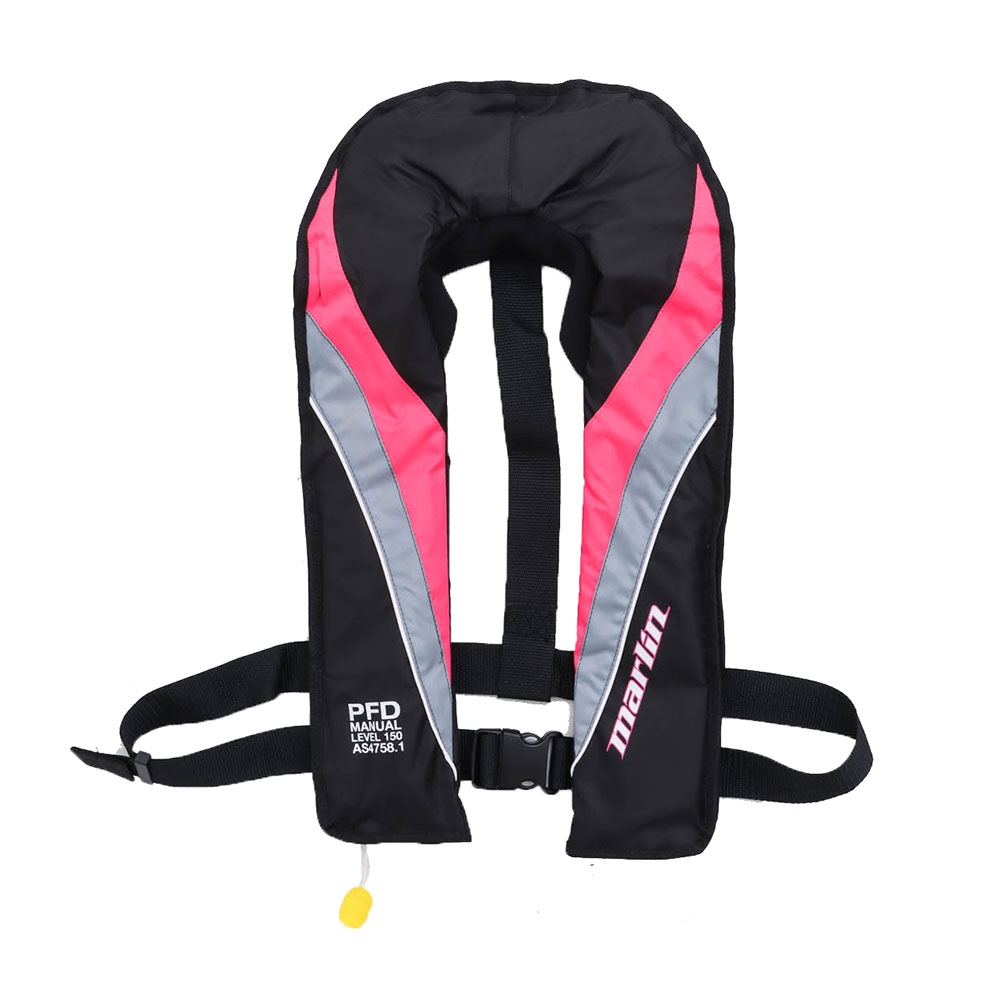 Marlin Explorer Level 150 Manual Inflatable PFD Life Jacket Adult Pink