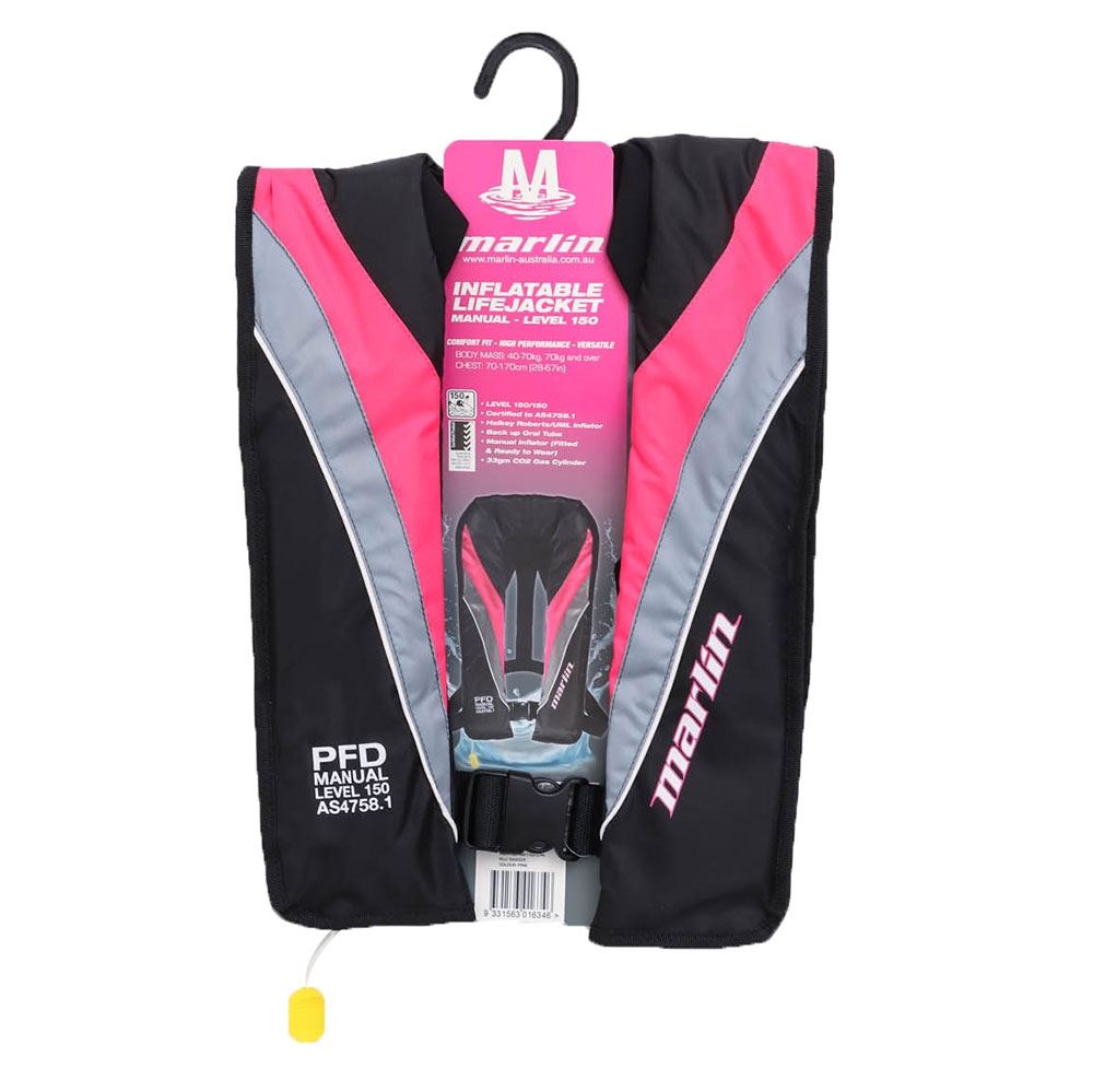 Marlin Explorer Level 150 Manual Inflatable PFD Life Jacket Adult