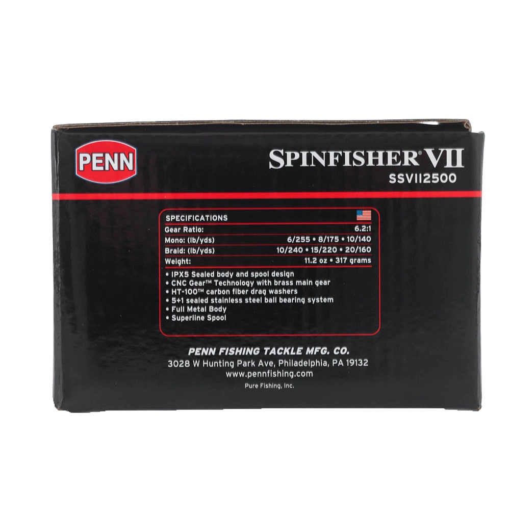 PENN Spinfisher VII 2500 S Spinning Reel PENN Spinfisher VII 2500 S Spinning Reel