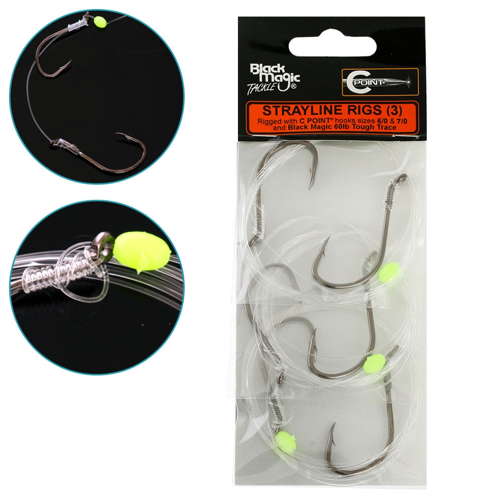 Black Magic C Point Hook Strayline Rig 6/0 and 7/0