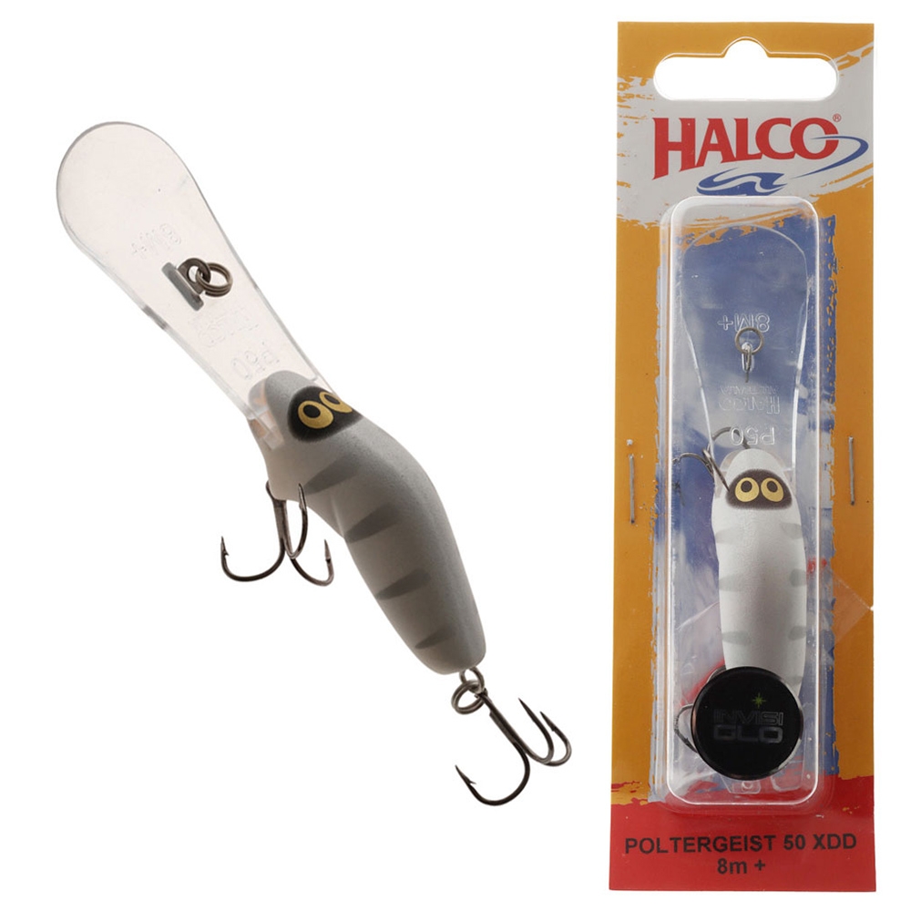 Halco Poltergeist XDD 50 Trolling Lure 50mm 7g Silver Shadow