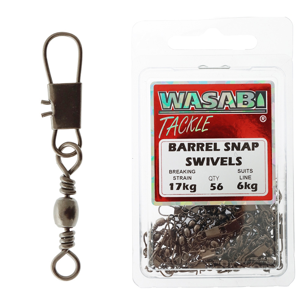 Wasabi Tackle Snap Swivel Pack 6kg Qty 56