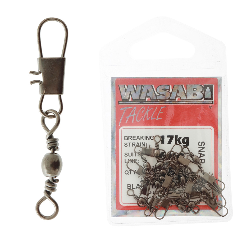 Wasabi Tackle Snap Swivel Pack 6kg Qty 15