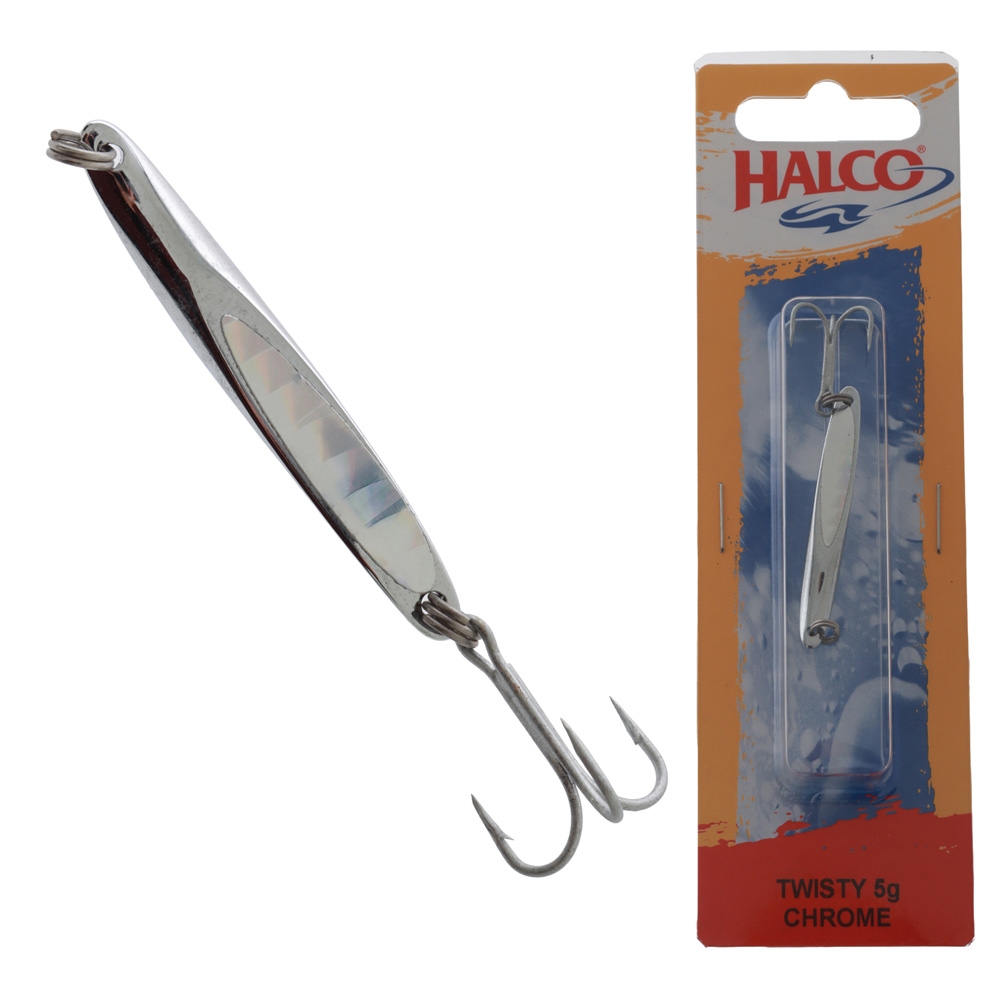 Halco Twisty Metal Lure Chrome 5g
