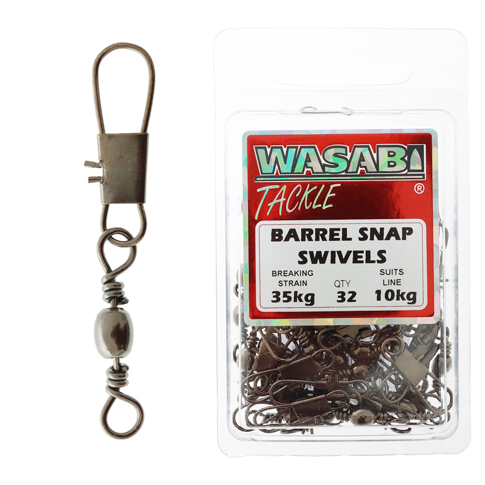 Wasabi Tackle Snap Swivel Pack 10kg Qty 32