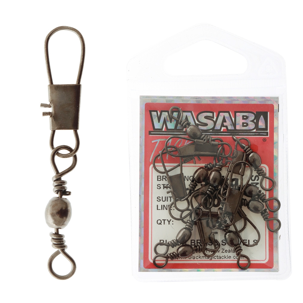 Wasabi Tackle Snap Swivel Pack 10kg Qty 9