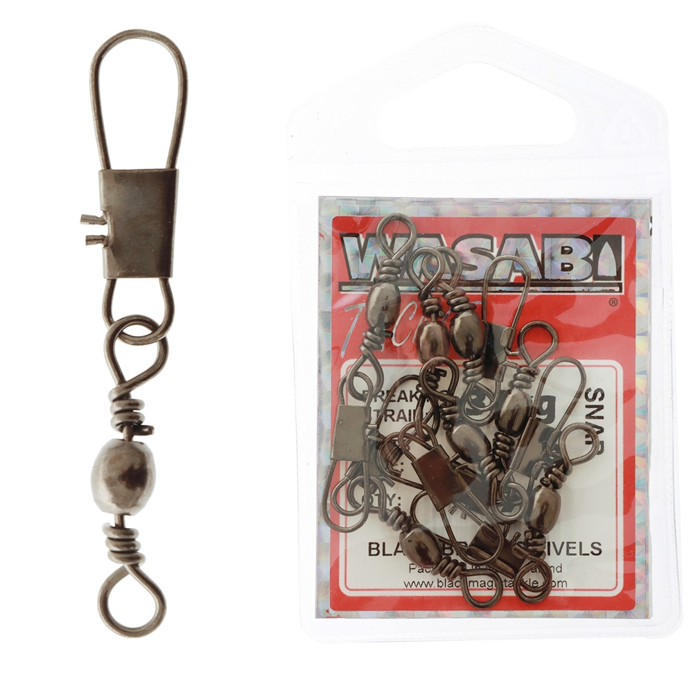 Wasabi Tackle Snap Swivel Pack 15kg Qty 7