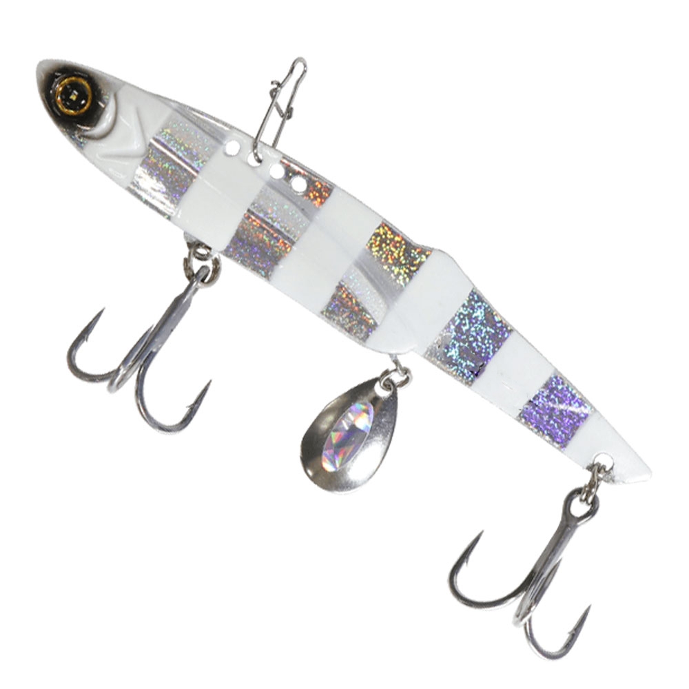 Hayabusa Jack Eye Makimaki Vibe Metal Lure 40g Silver Zebra