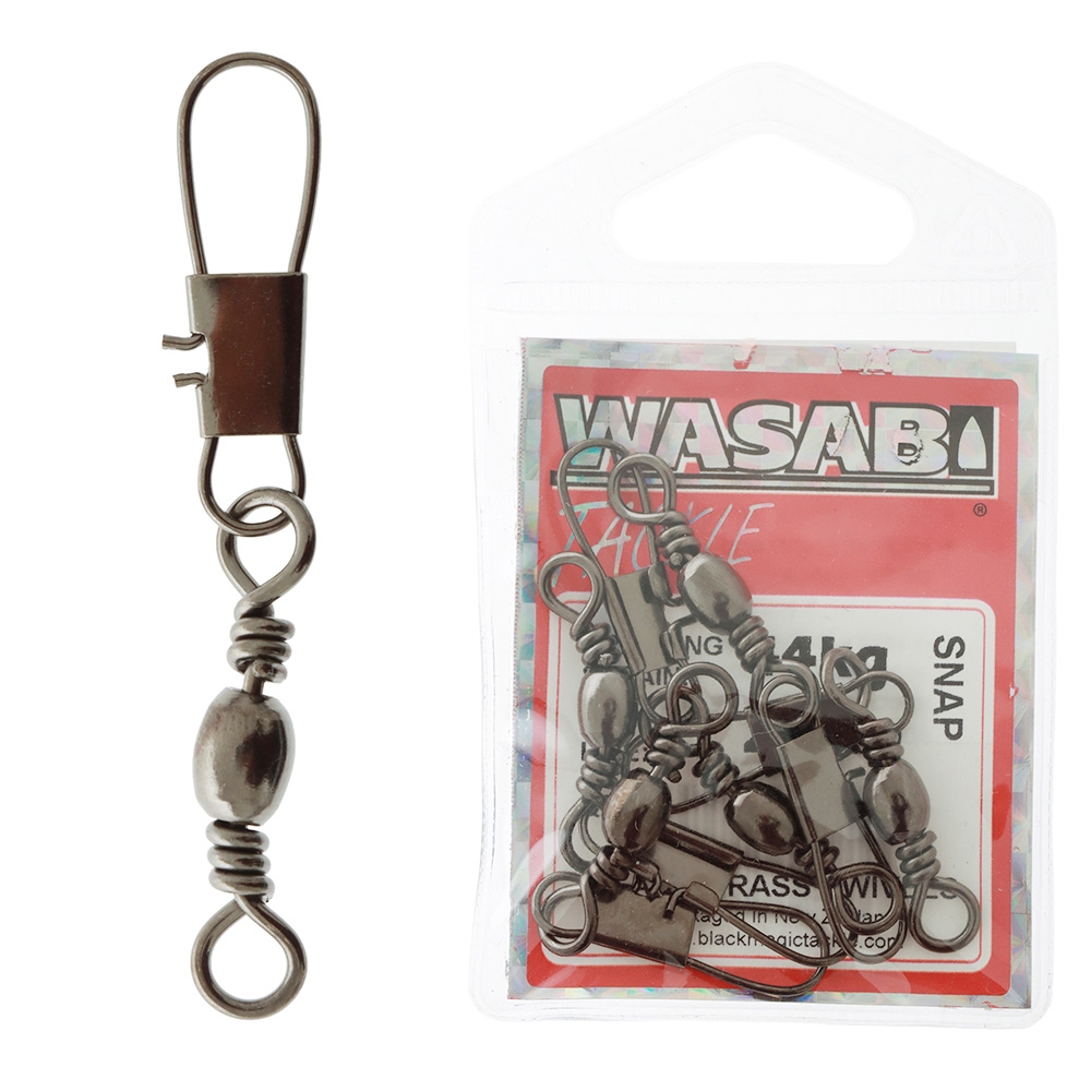 Wasabi Tackle Snap Swivel Pack 20kg Qty 5