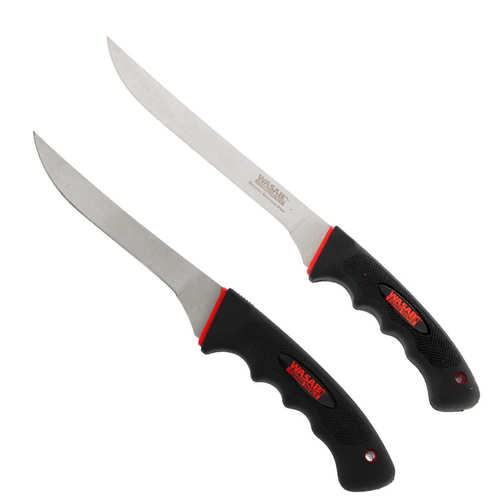 Wasabi Tackle Stainless Steel Fillet Knife - Packaged