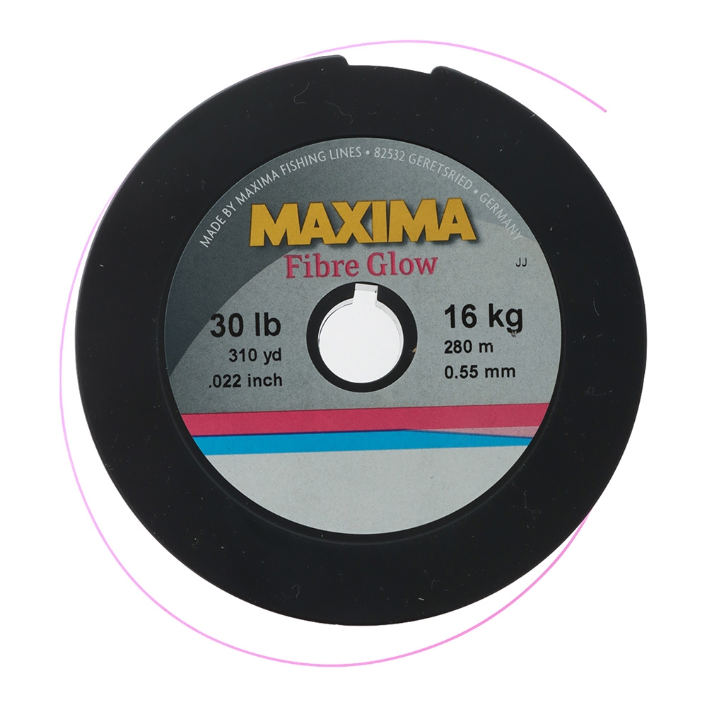 Maxima Fibre Glow Pink Monofilament Line 280m 30lb 0.55mm